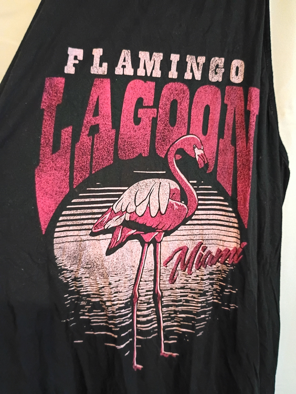Torrid Black Super Soft Knits Tank Top Size 3 With Cute Flamingo On Front - Picture 3 of 7